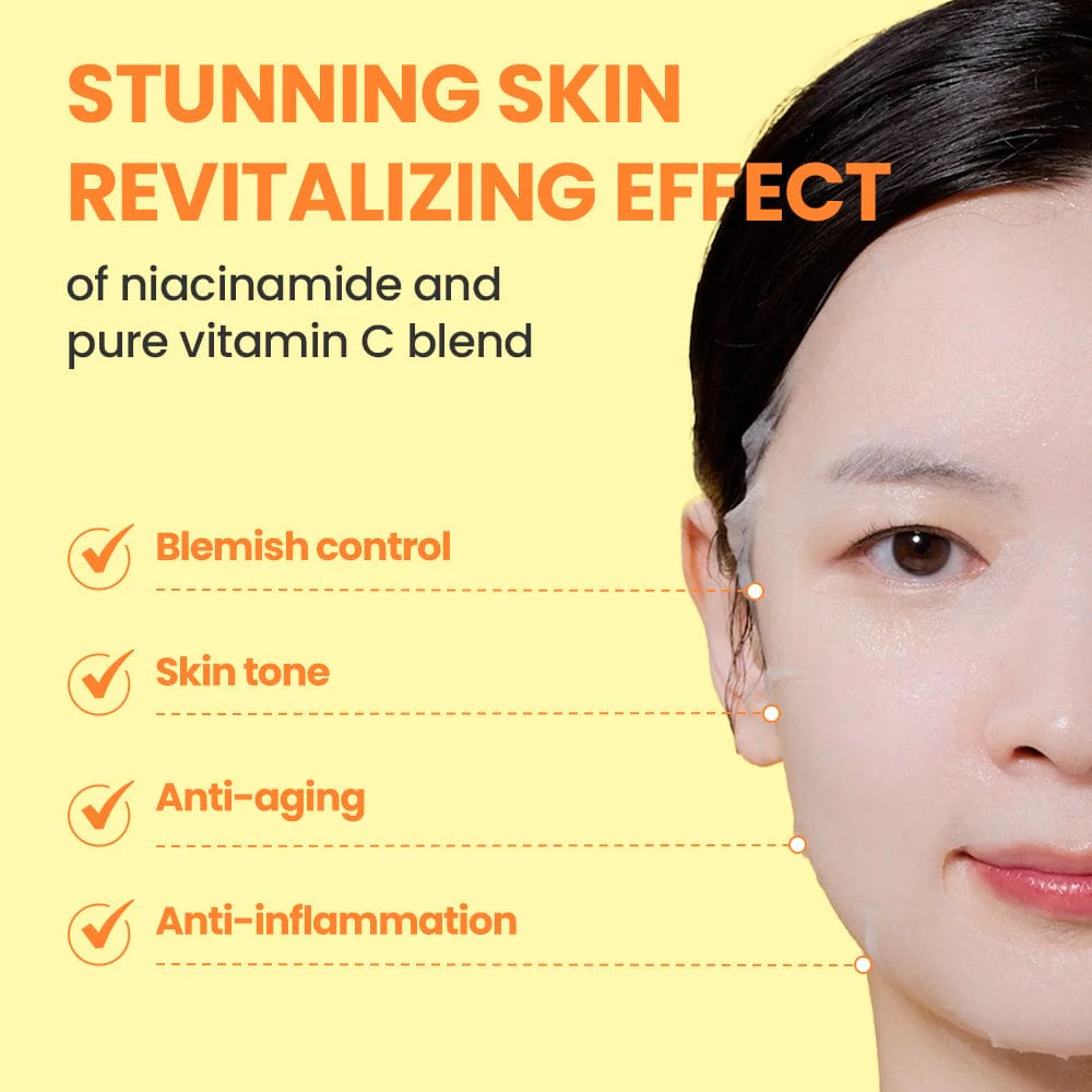 DR.G PURE VITAMINC BRIGHTENING MASK SET 5ea/Box - Image 3